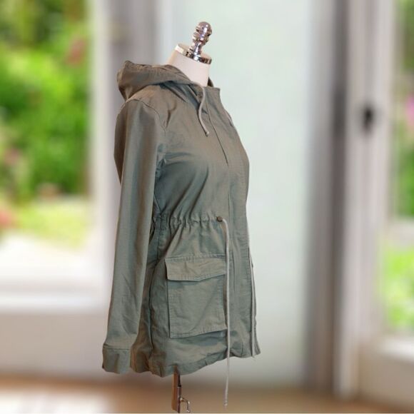 🔥 MARINE LAYER Hooded Utility Chore Jacket Parka Size XS - Picture 4 of 16